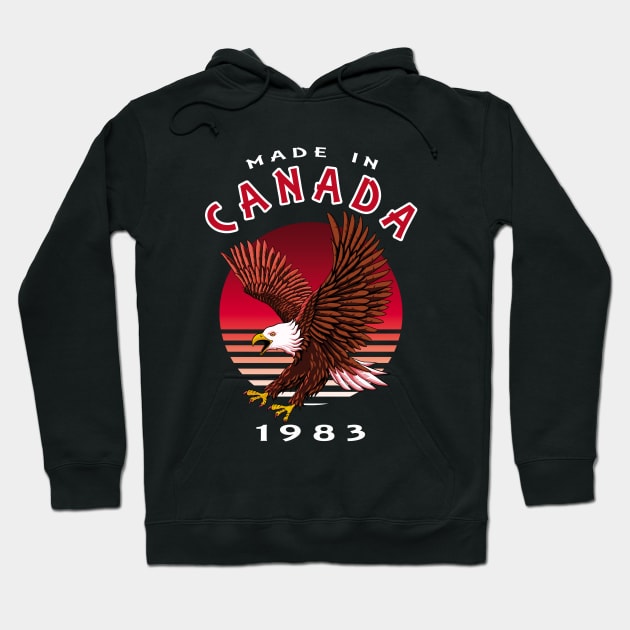 Flying Eagle - Made In Canada 1983 Hoodie by TMBTM